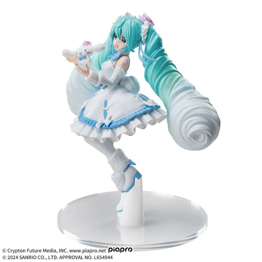 Sega Hatsune Miku Cinnamoroll White Dress Ver. Luminasta Figure