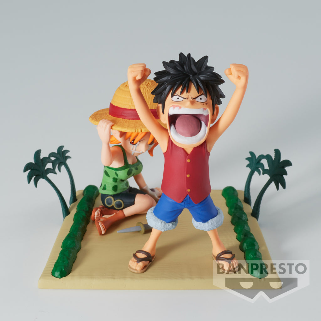 Banpresto WCF Monkey D.Luffy & Nami Log Stories One Piece
