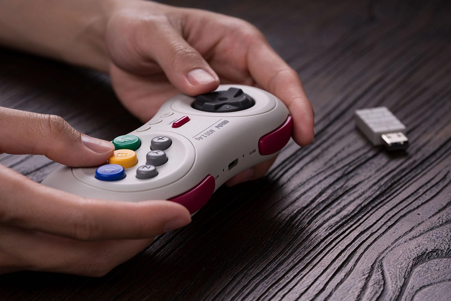 8Bitdo M30 MD Min 2.4G Bluetooth Wireless Gamepad - White