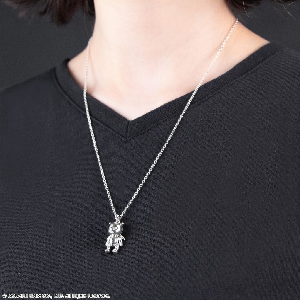 Final Fantasy Articulated Silver Necklace - Moogle