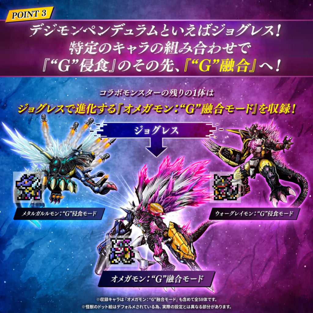 Digimon Pendulum Color Godzilla Edition Omegamon: G Fusion Mode Side - Godzilla Color