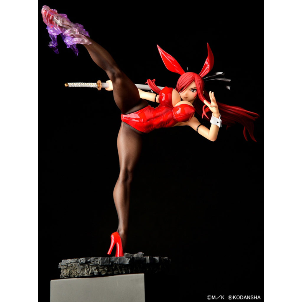 ORCATOYS Fairy Tail - Erza Scarlet High Kick Ver. Crimson Bunny Figurine
