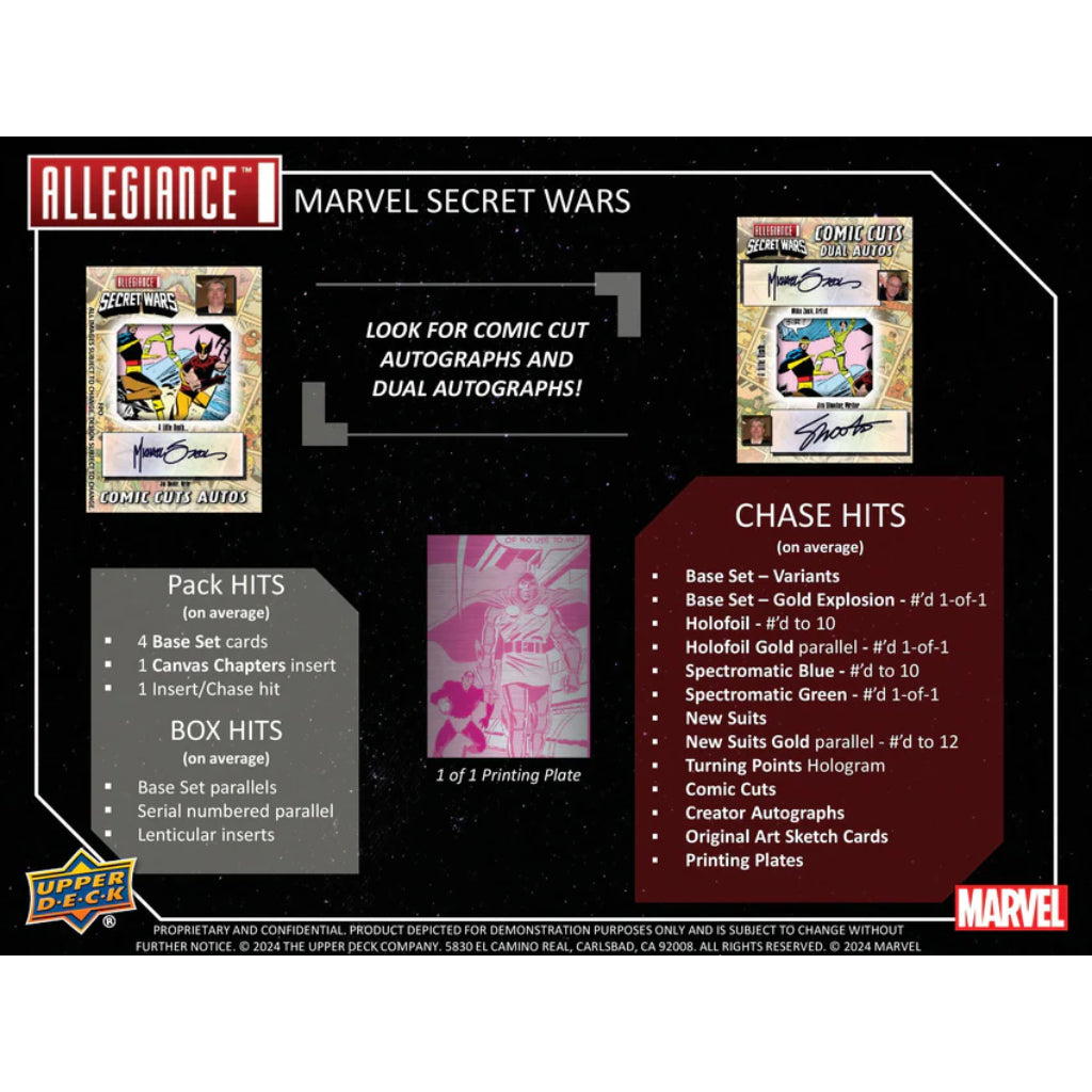 Upper Deck Marvel Allegiance: Secret Wars (UD11981)