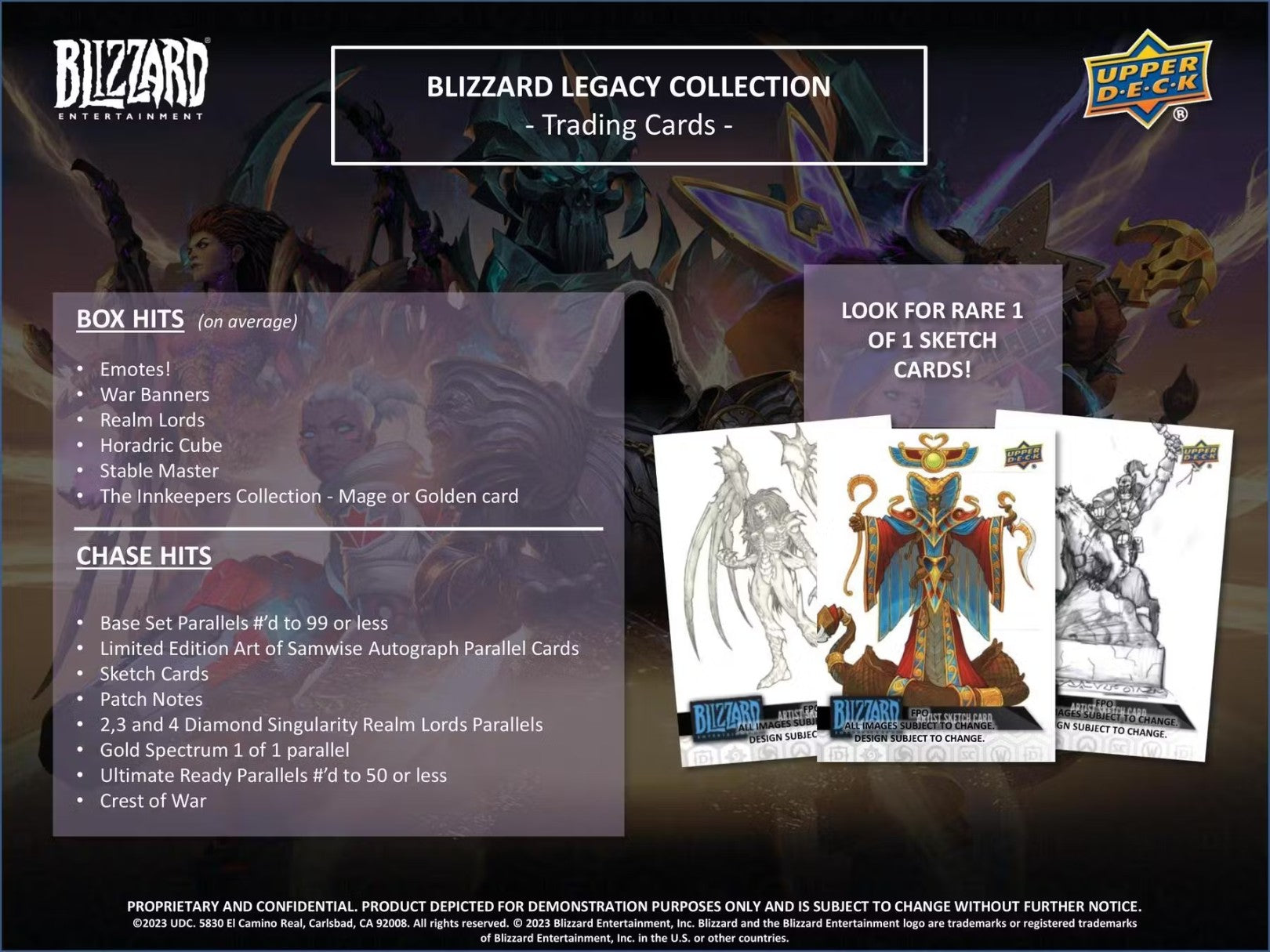 Upper Deck Blizzard Legacy Collection Hobby (UD98431) (20/Box)