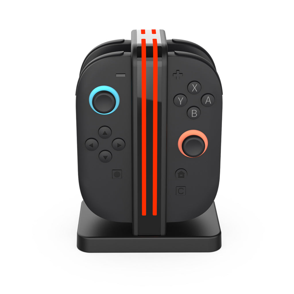 Dobe NS2 4 Slot Standing Charging Dock Black (TNS-3171 Black)