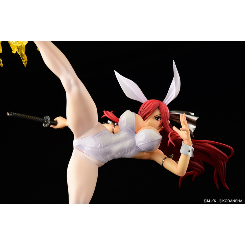 Fairy Tail - Erza Scarlet High Kick Ver. White Bunny Figurine