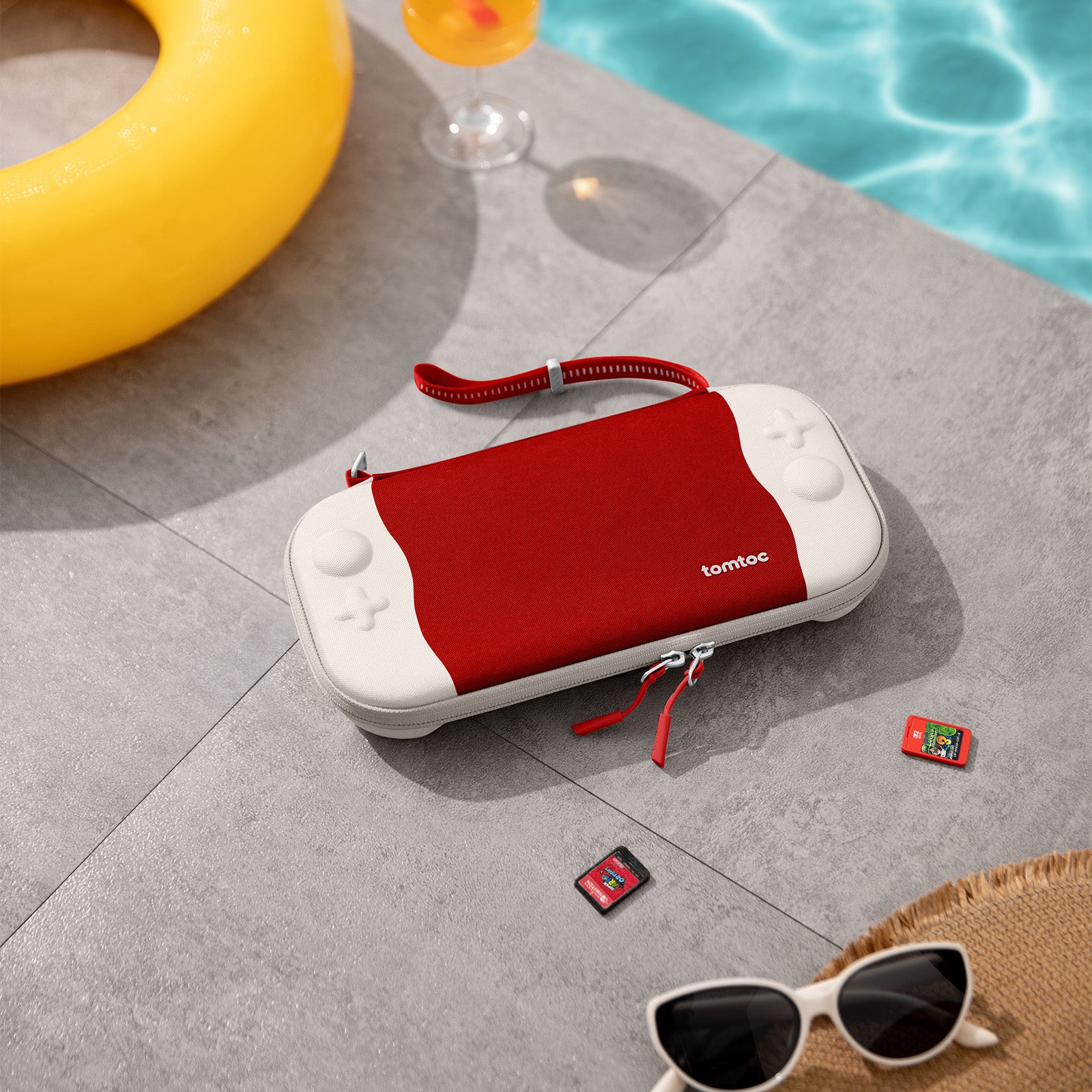 tomtoc FancyCase-G05 Nintendo Switch 2 Slim Case - Strawberry