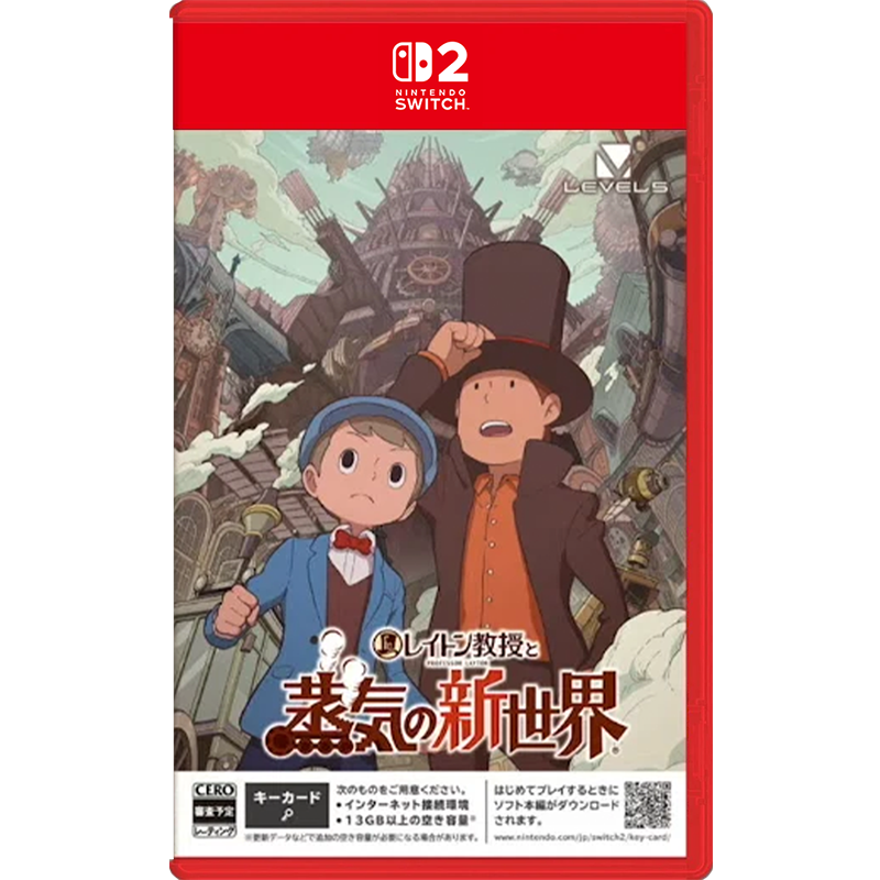NS2 Professor Layton and the New World of Steam (Game-Key Card)