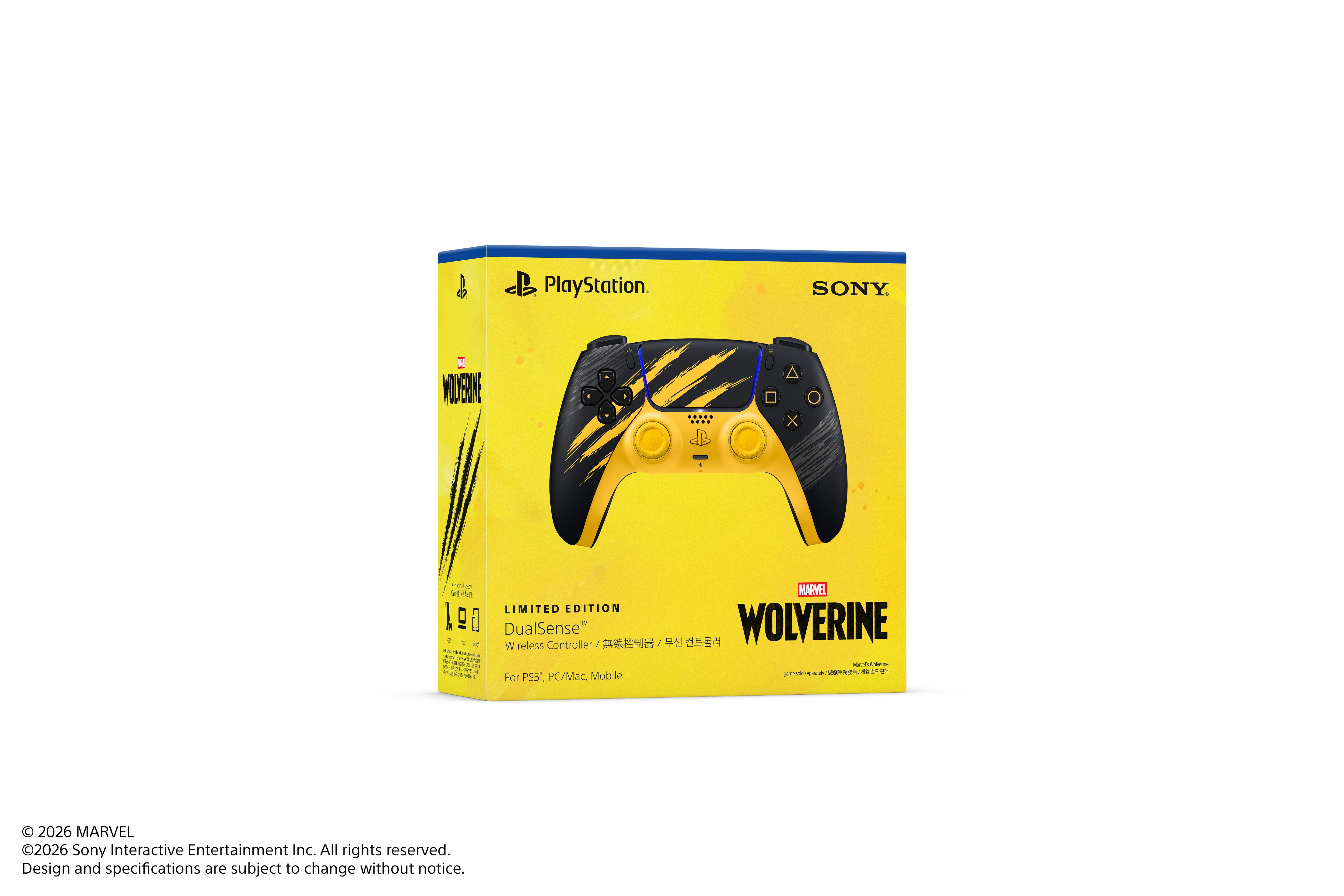 DualSense Wireless Controller - Marvel Wolverine (A)
