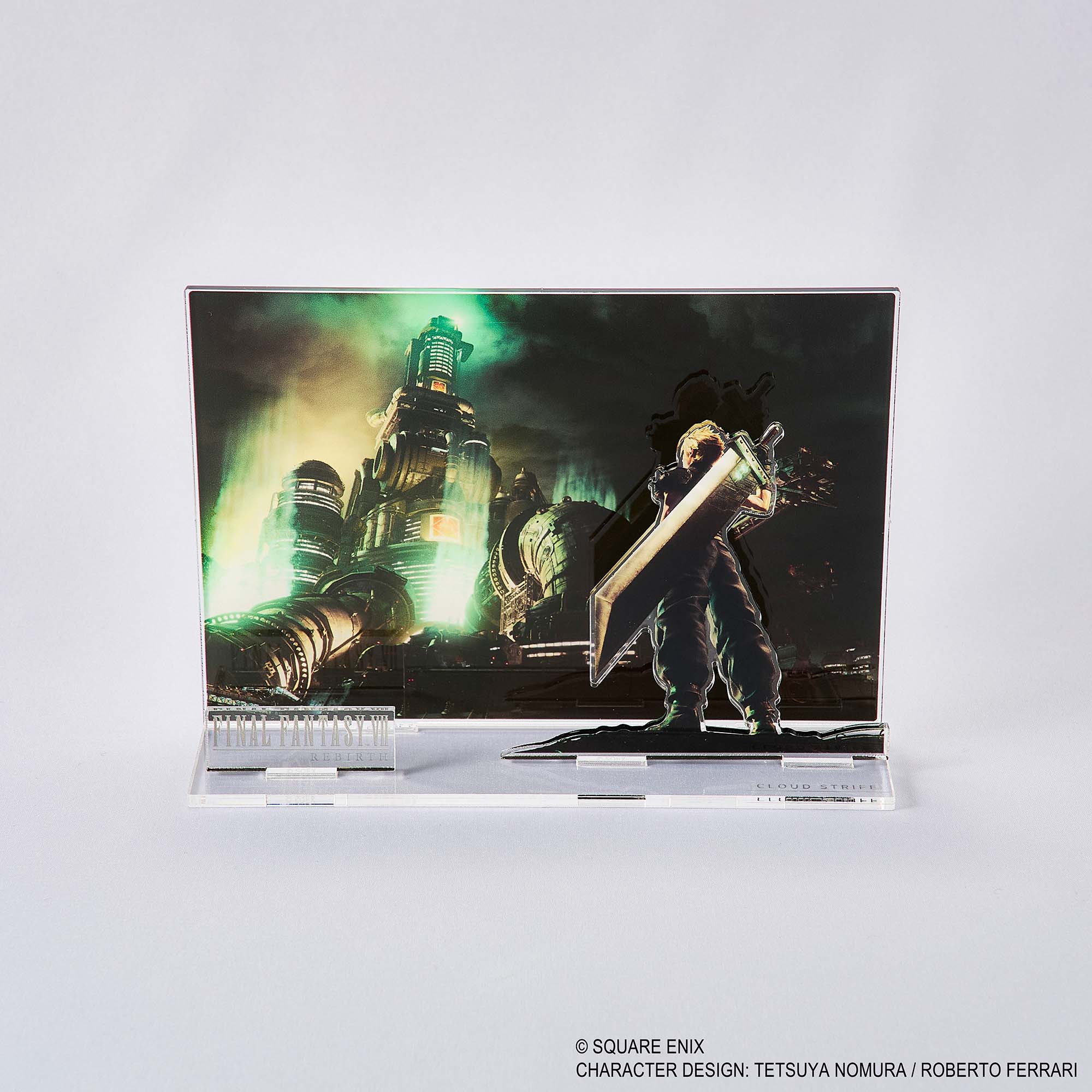 Final Fantasy VII Rebirth Acrylic Diorama - Cloud Key Art