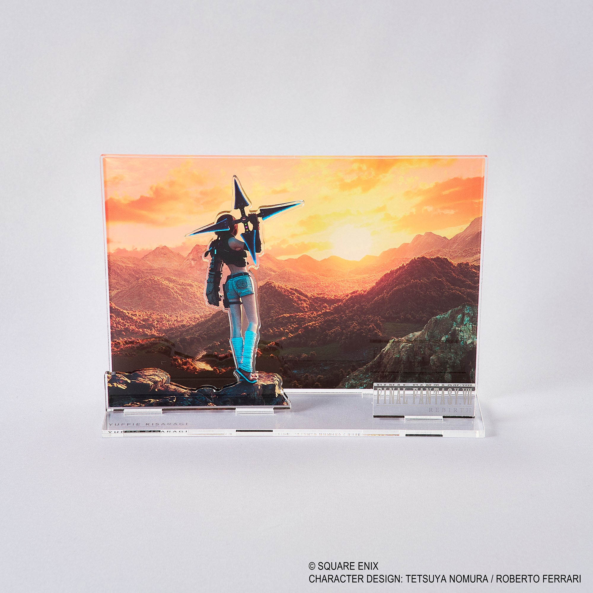 Final Fantasy VII Rebirth Acrylic Diorama - Yuffie Key Art