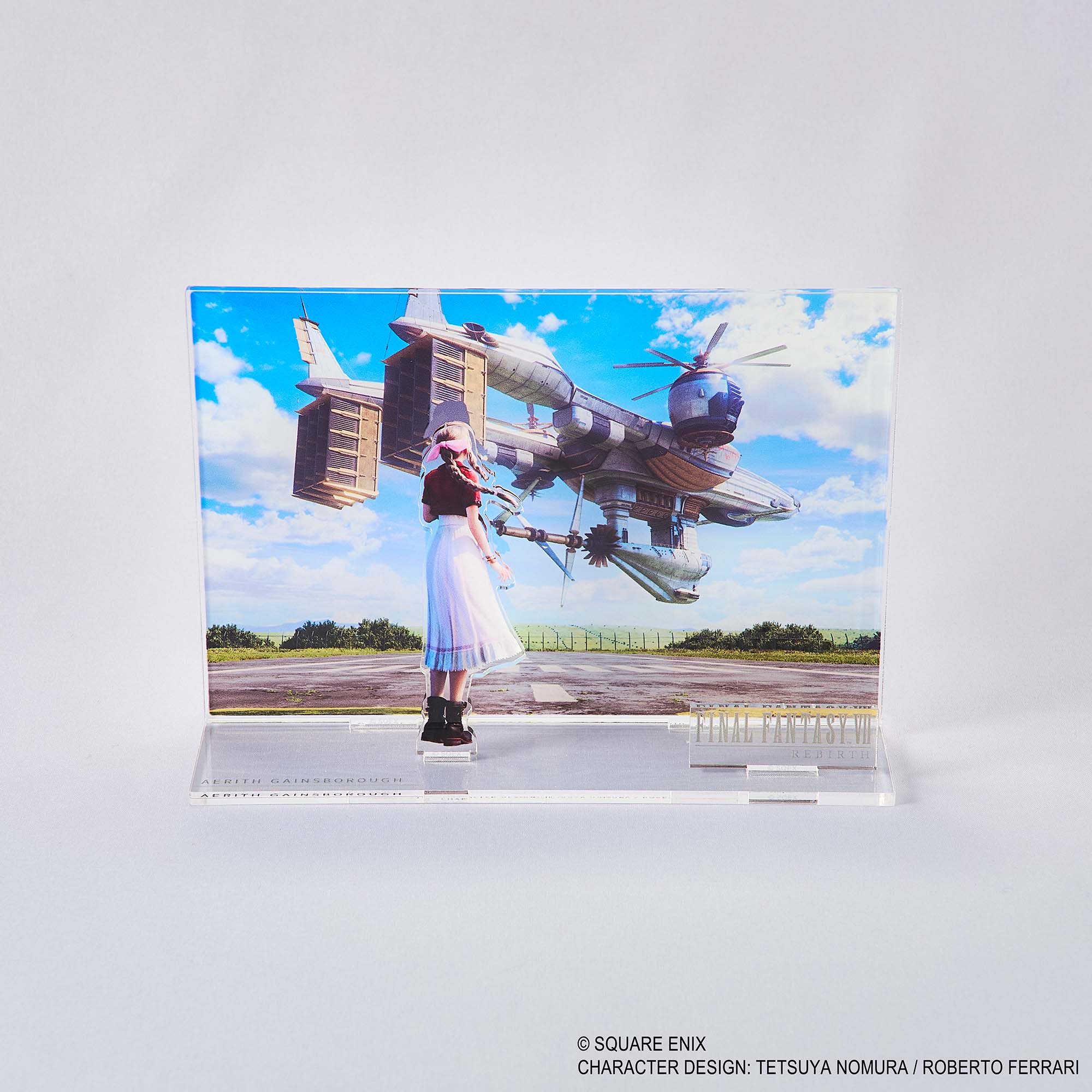 Final Fantasy VII Rebirth Acrylic Diorama - Aerith Key Art