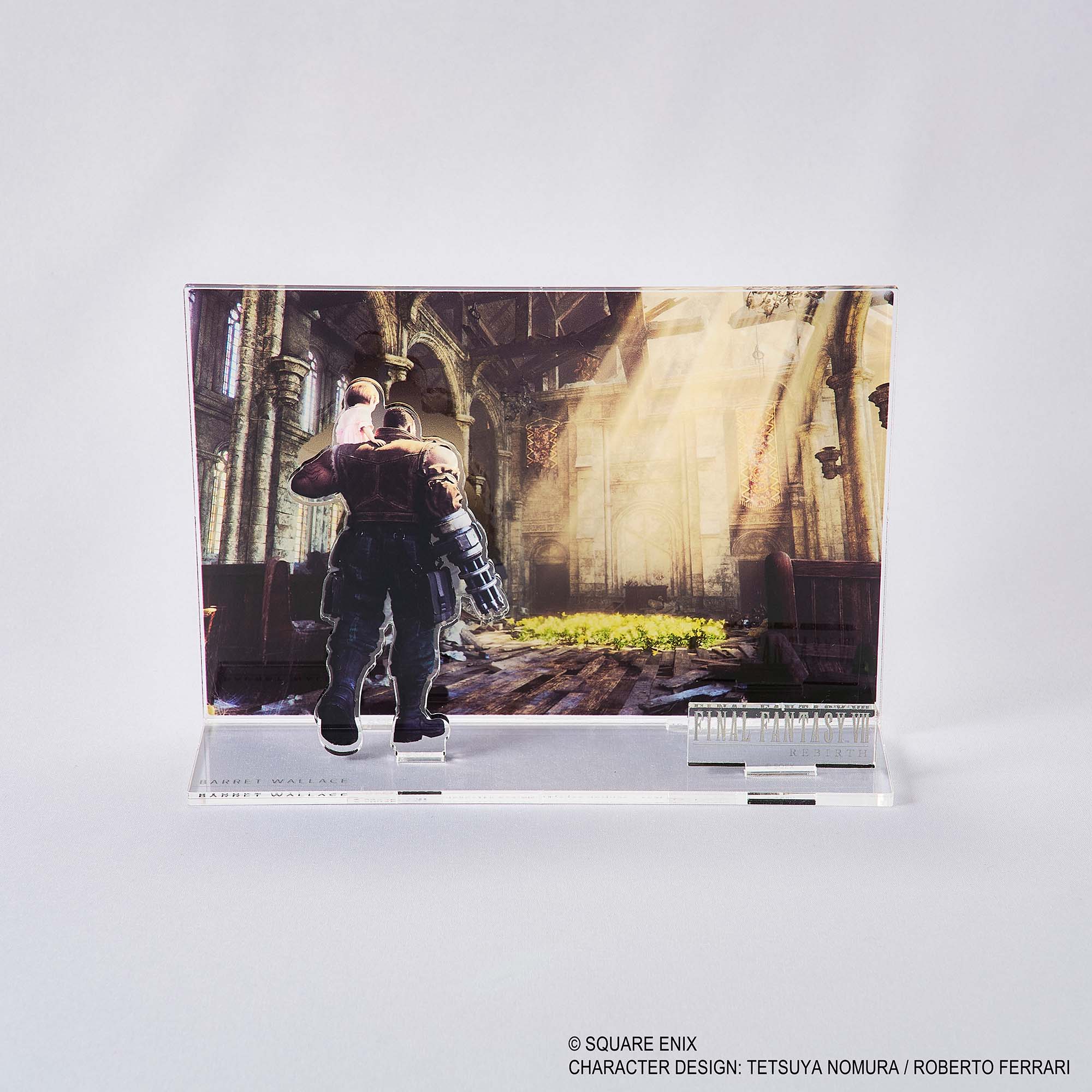 Final Fantasy VII Rebirth Acrylic Diorama - Barret Key Art