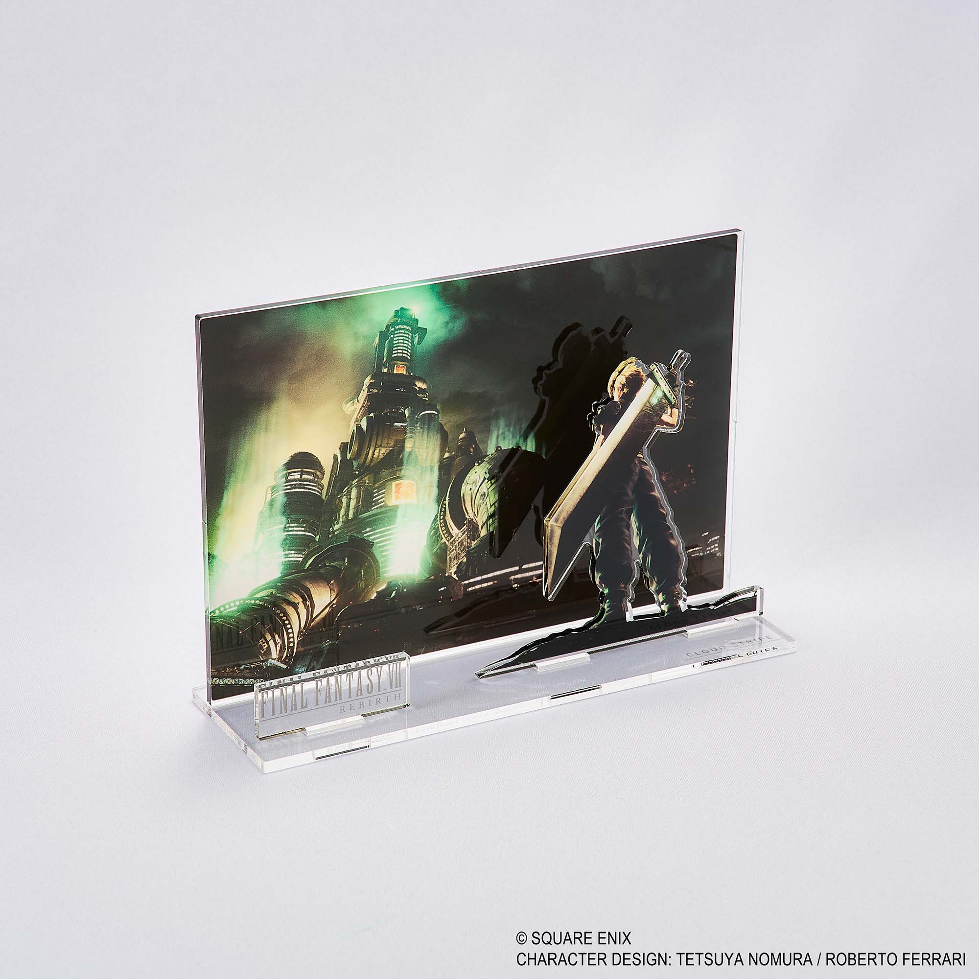 Final Fantasy VII Rebirth Acrylic Diorama - Cloud Key Art