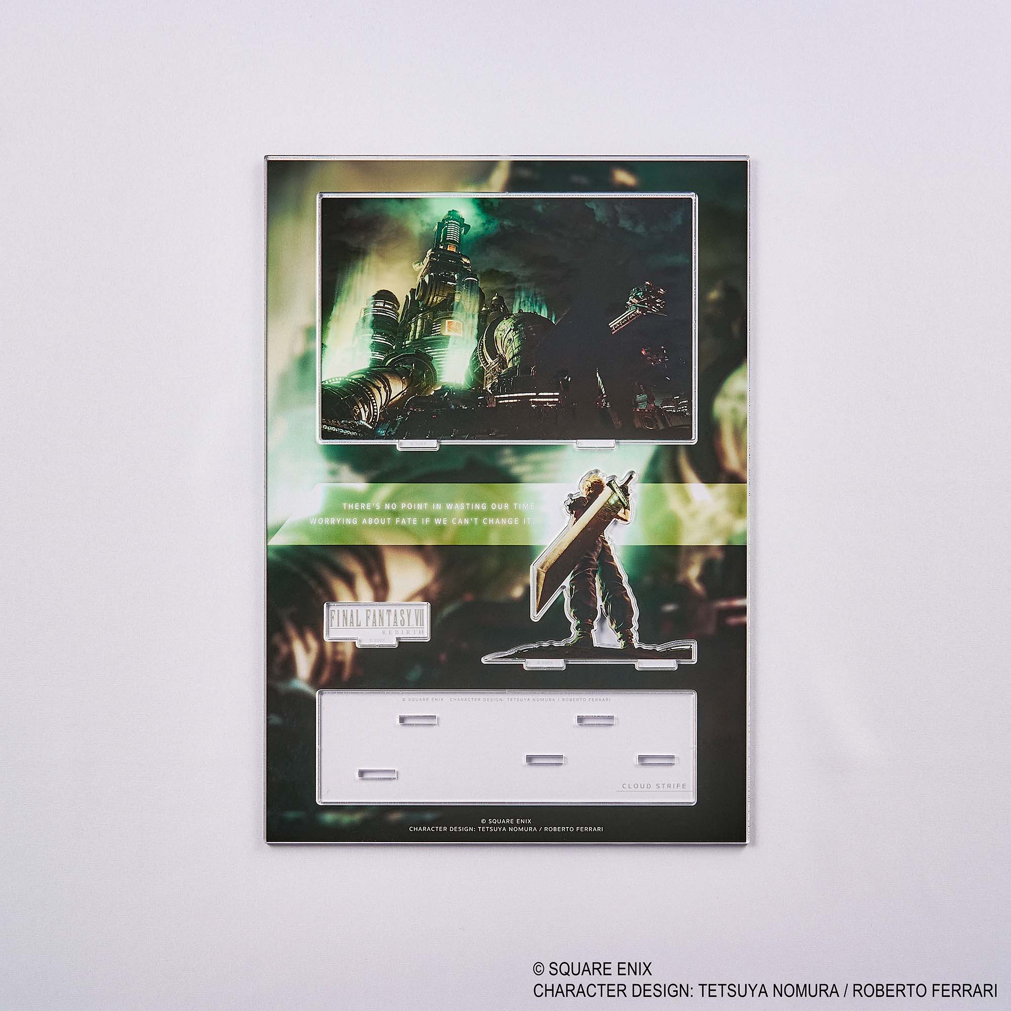 Final Fantasy VII Rebirth Acrylic Diorama - Cloud Key Art