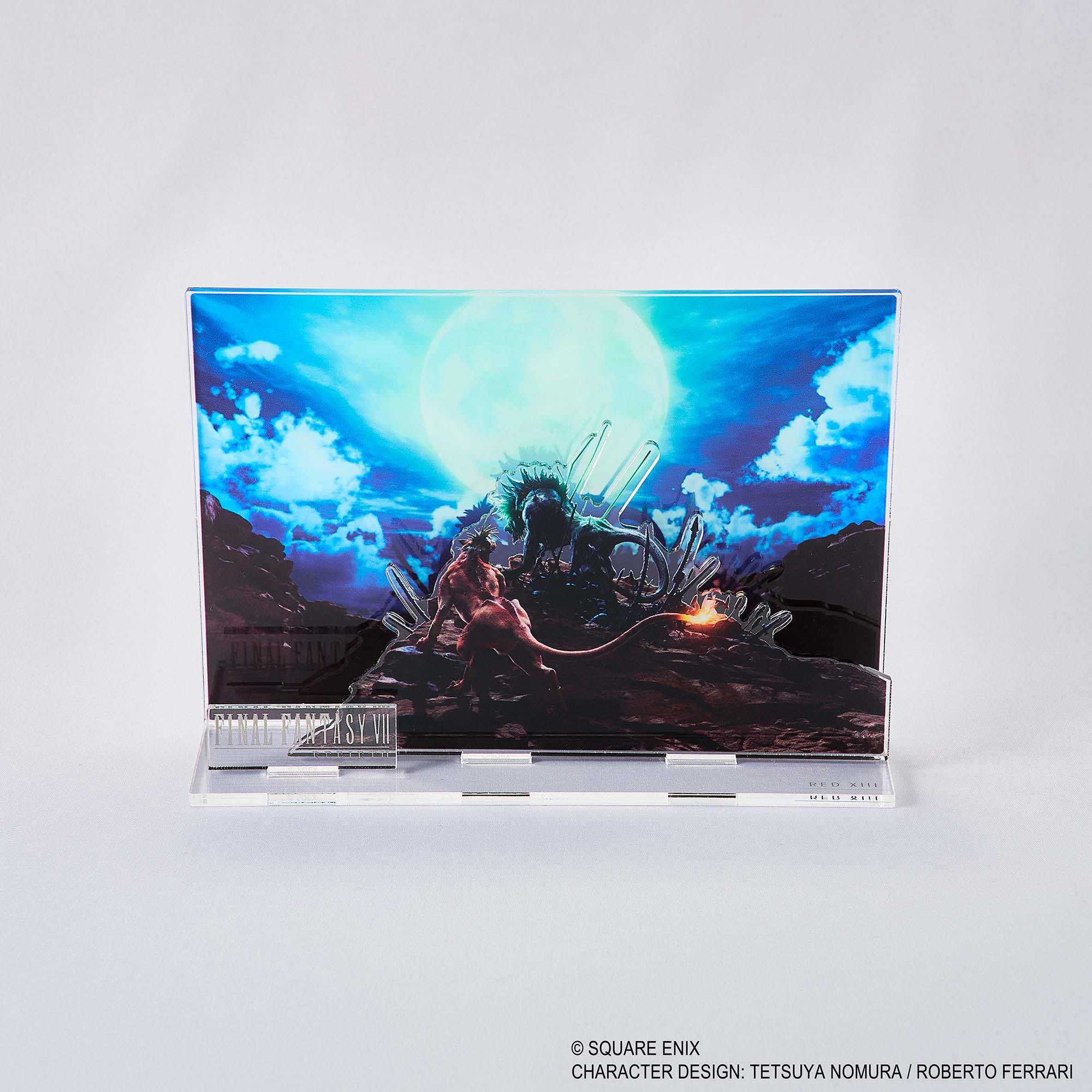Final Fantasy VII Rebirth Acrylic Diorama - Red XIII Key Art