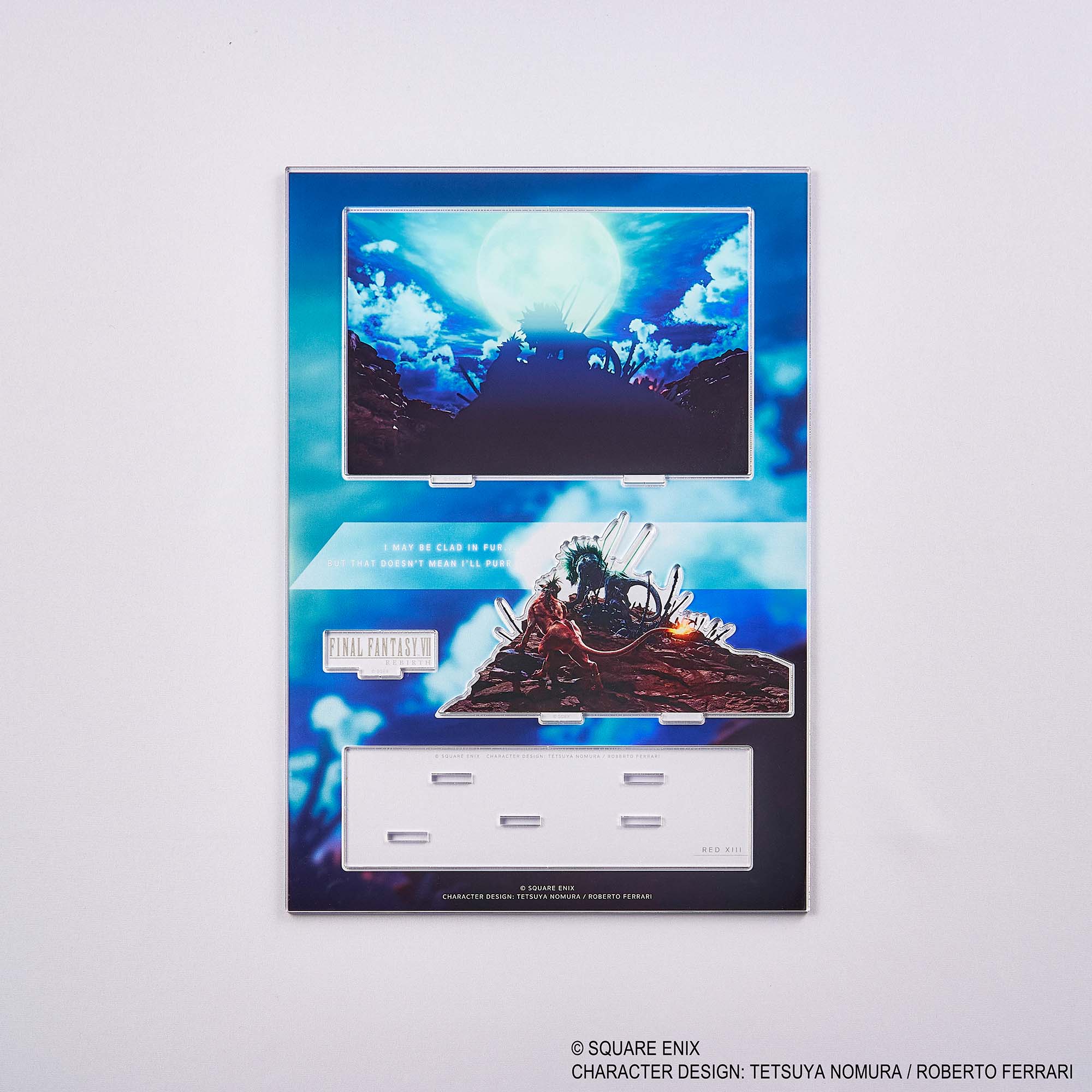 Final Fantasy VII Rebirth Acrylic Diorama - Red XIII Key Art
