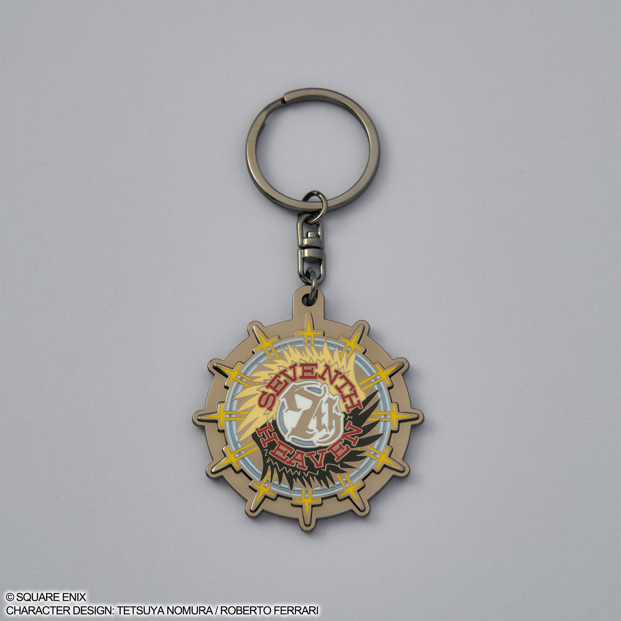 Final Fantasy VII Rebirth Metal Keychain - Seventh Heaven