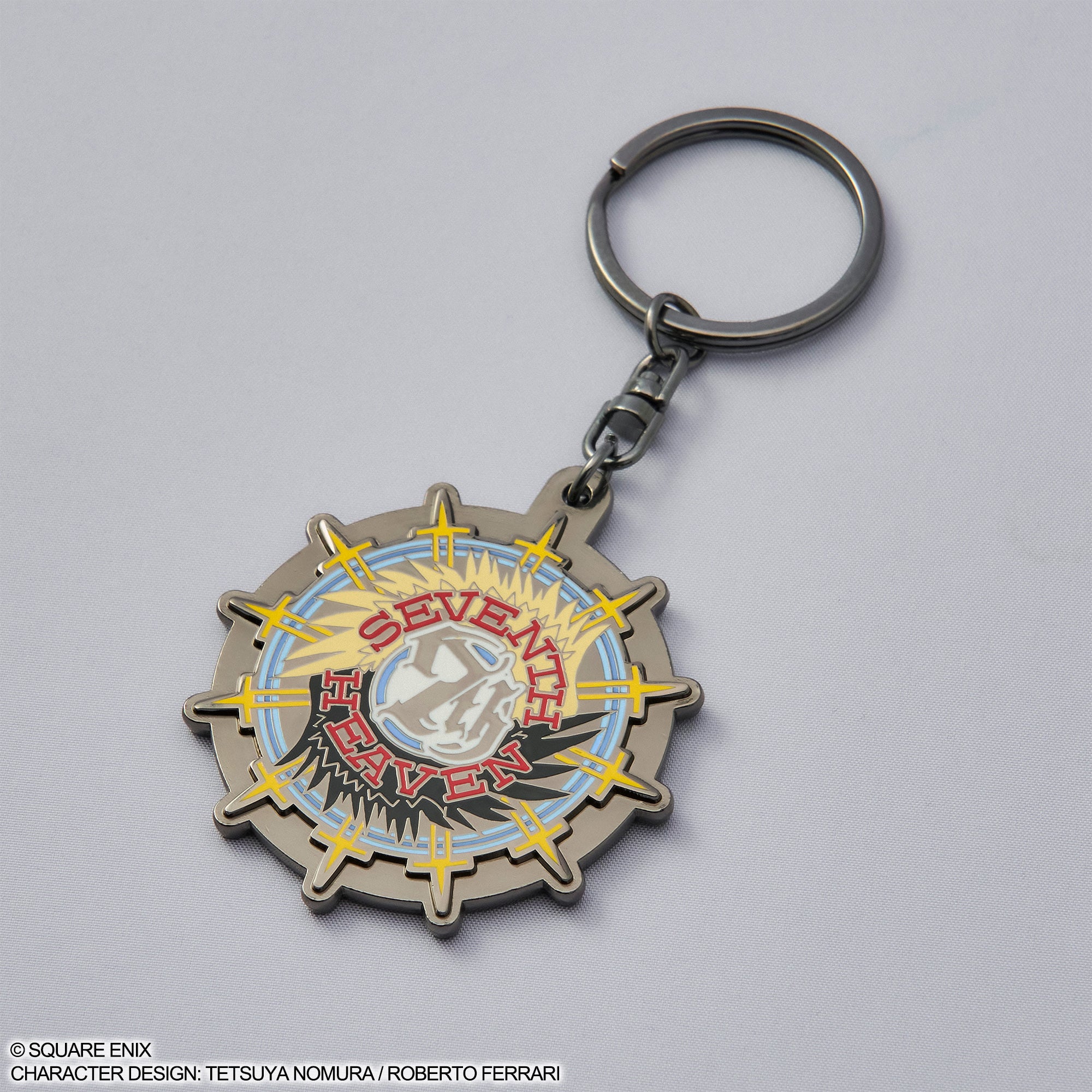 Final Fantasy VII Rebirth Metal Keychain - Seventh Heaven