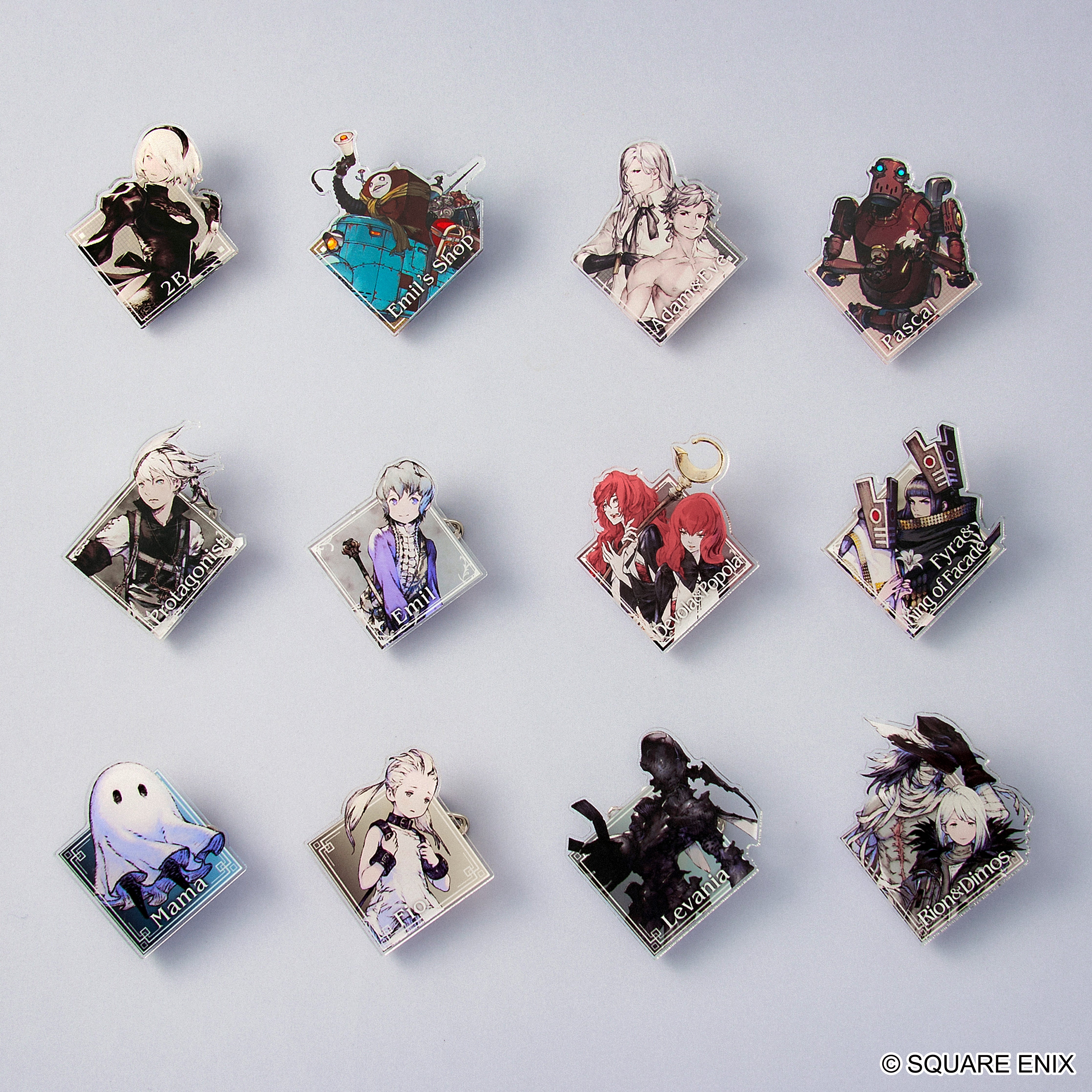 NieR Series Acrylic Pin Badge Collection Vol. 1 (Box of 12)
