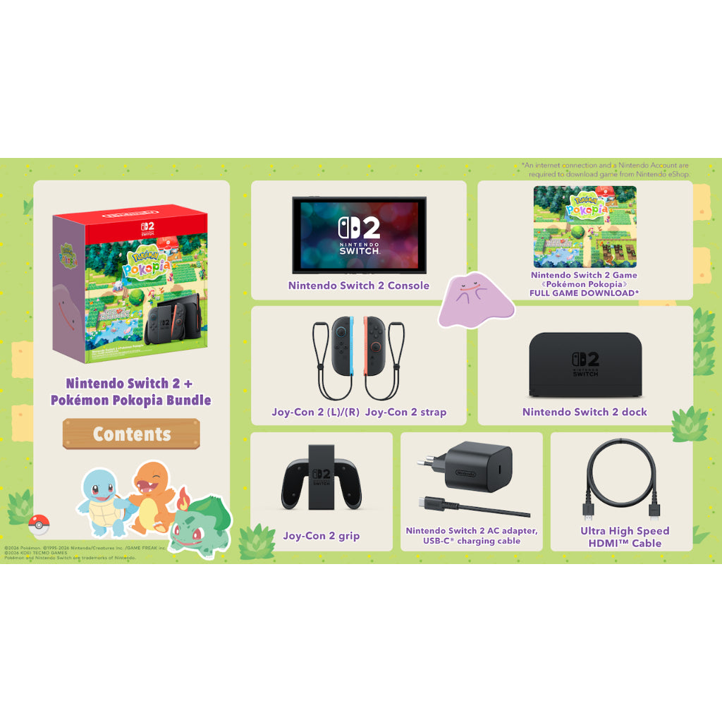 Nintendo Switch 2 + Pokemon Pokopia Console Bundle