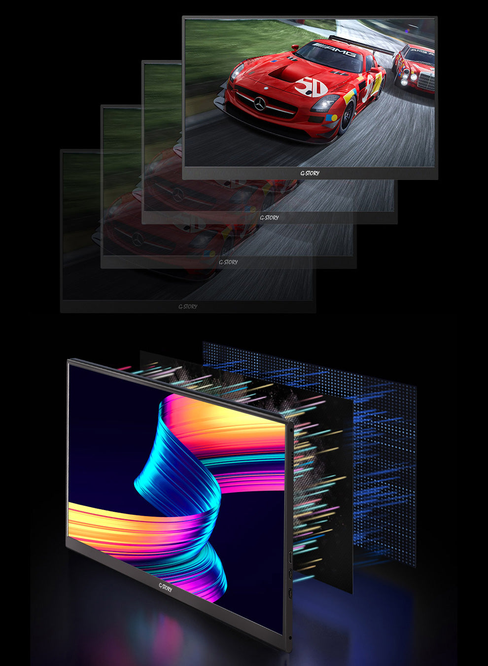 G-STORY 15.6' HDR QLED Portable Gaming IPS Monitor (GSQ56SD)