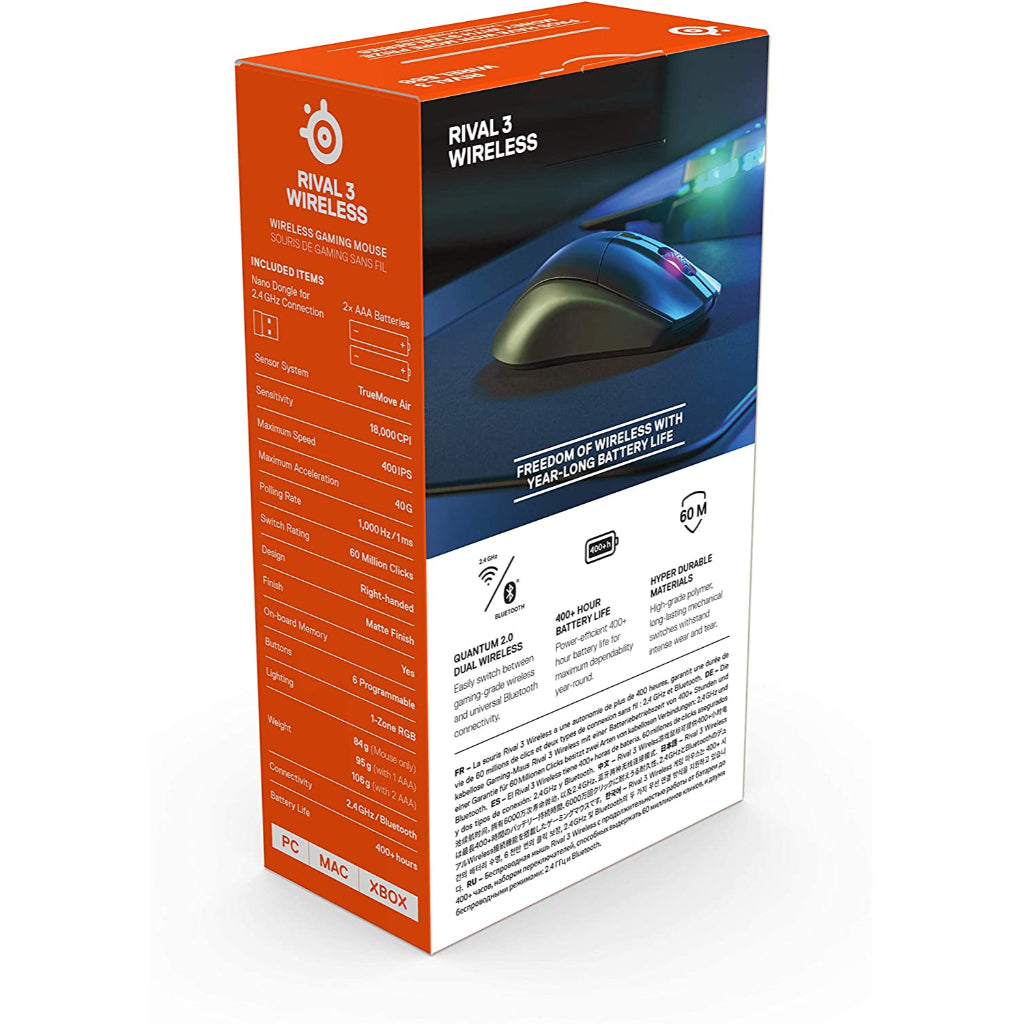 SteelSeries Rival 3 Wireless Gaming Mouse