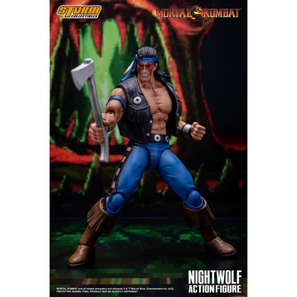 1:12 Scale Action Figure - Mortal Kombat - Nightwolf