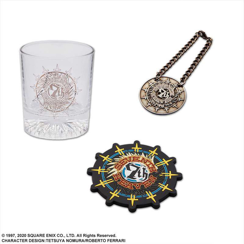 Square Enix Final Fantasy VII Remake Glass & Coaster Set Seventh Heaven