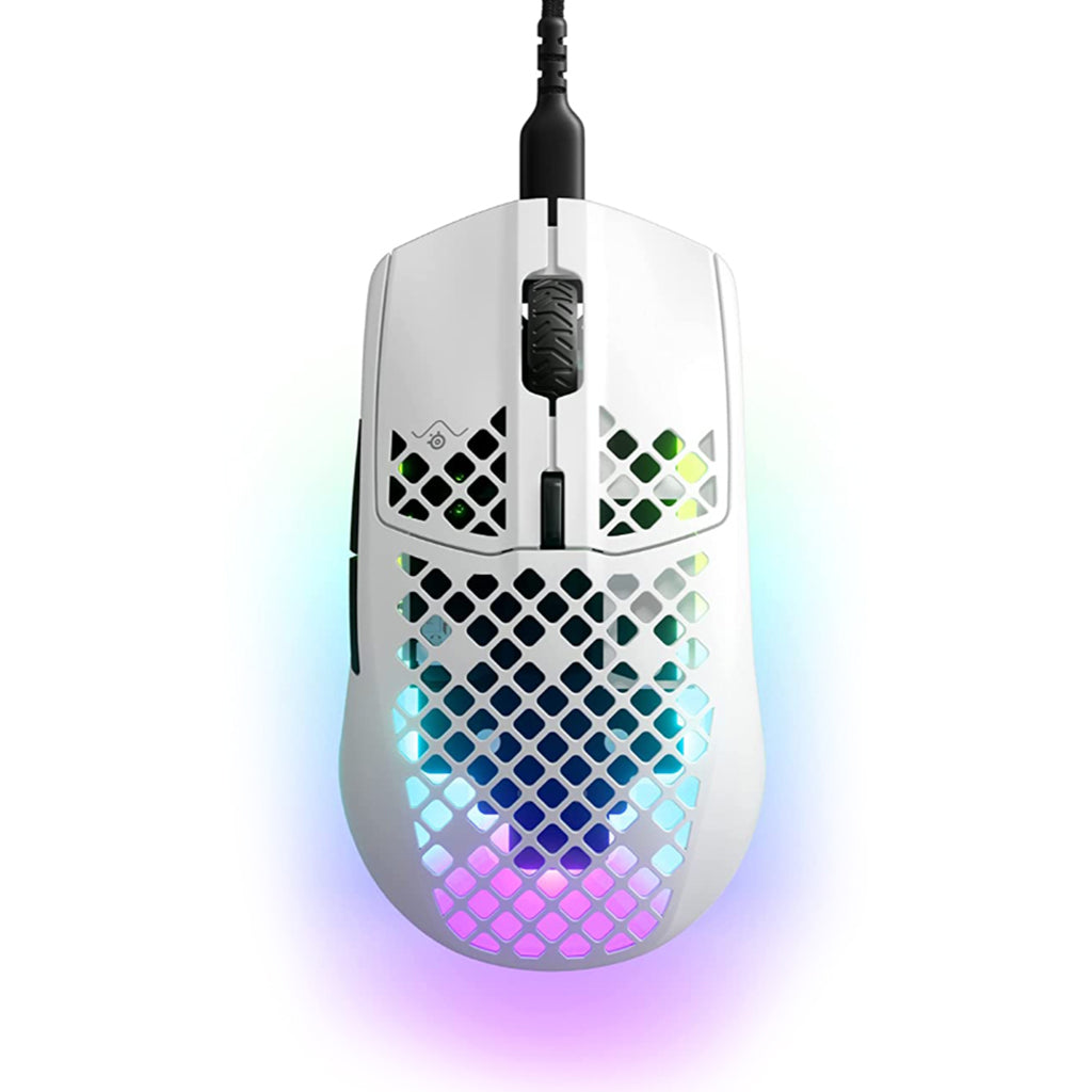 SteelSeries Aerox 3 Ultra Lightweight Gaming Mouse - Snow