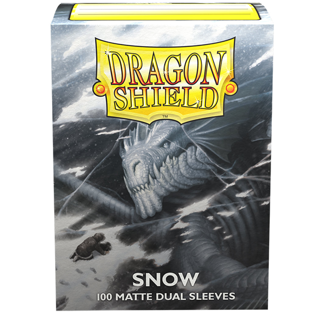 Dragon Shield Matte Dual Sleeve 100CT - Snow (Standard Size)