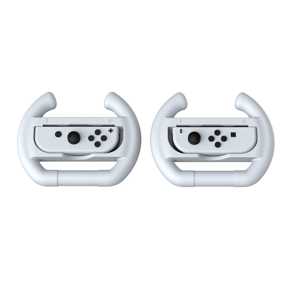 DOBE NSW/NSW OLED Joy-con Controller Racing Wheel White