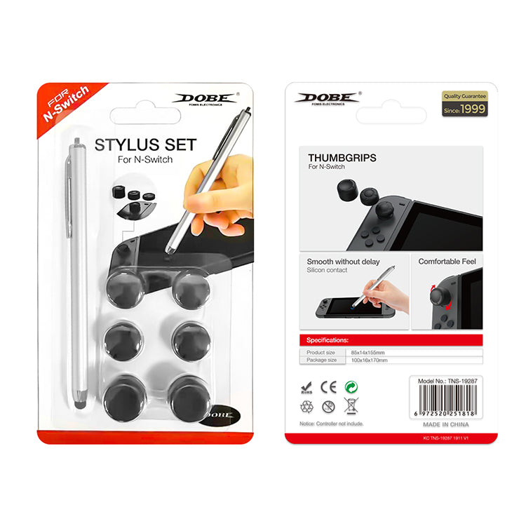 邦楽 STYLUS#7 DOBE NSW Stylus & Thumbgrip Set (TNS-19287)