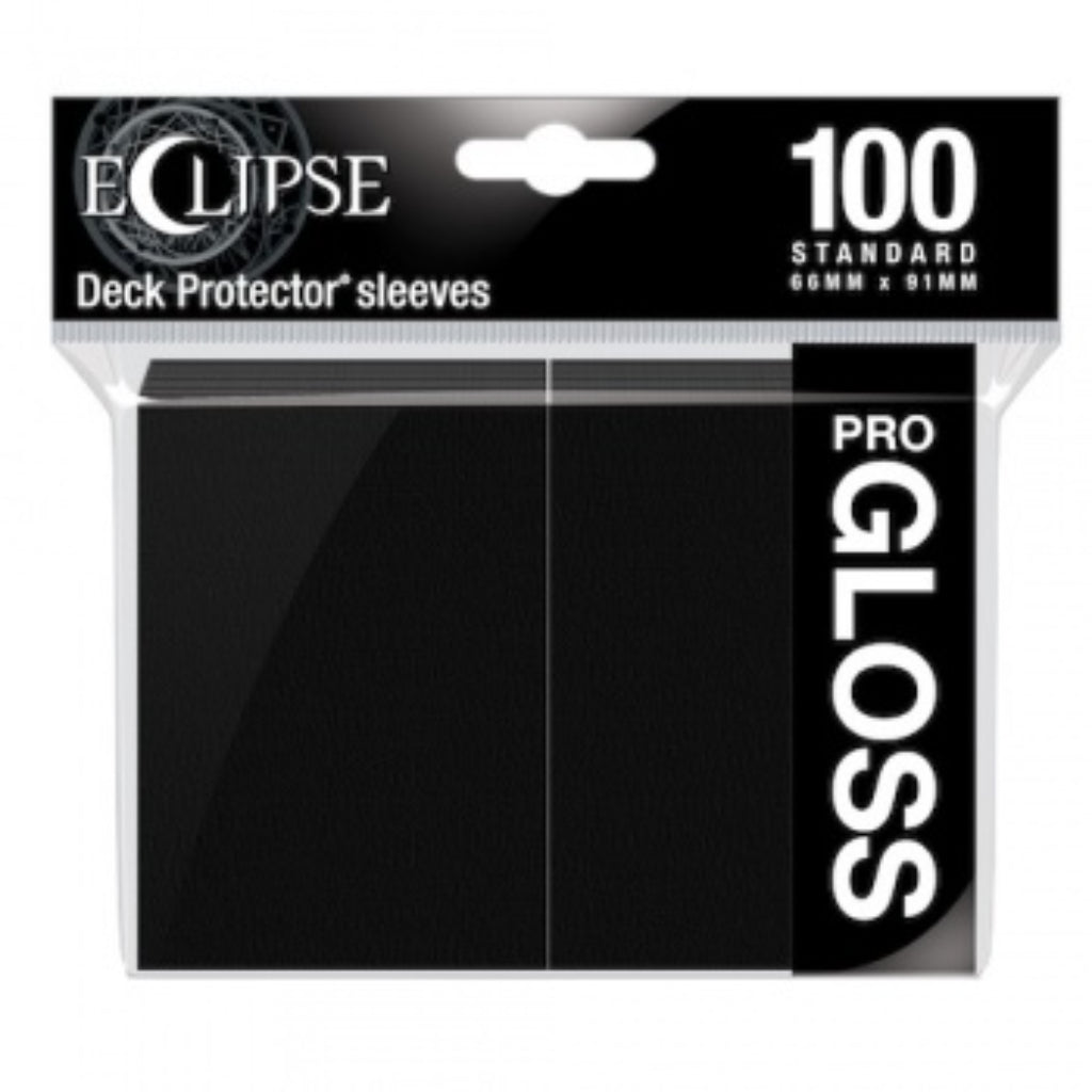 Ultra Pro Eclipse Deck Protector Gloss Standard 100CT - Jet Black