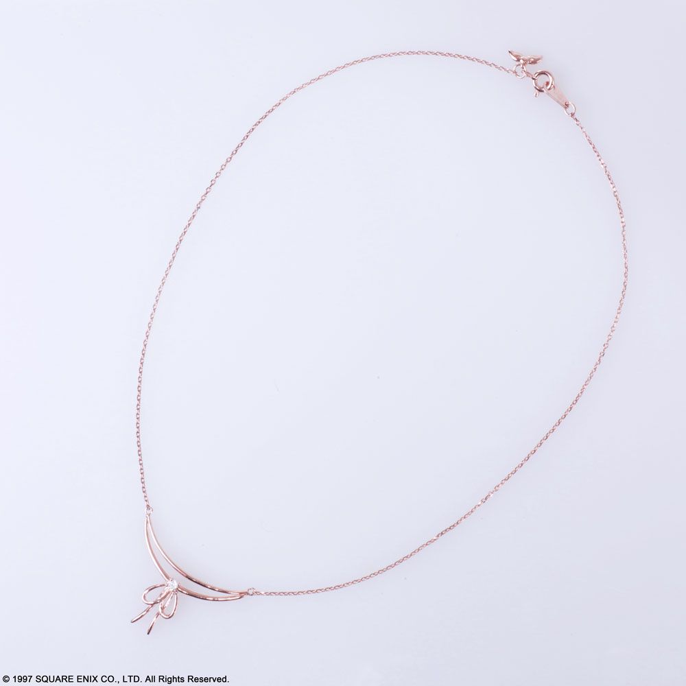 Square Enix Final Fantasy VII Silver Necklace Aerith Ribbon Ver.