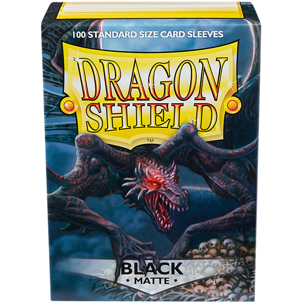 Dragon Shield Matte Sleeves 100CT - Black (Standard Size)