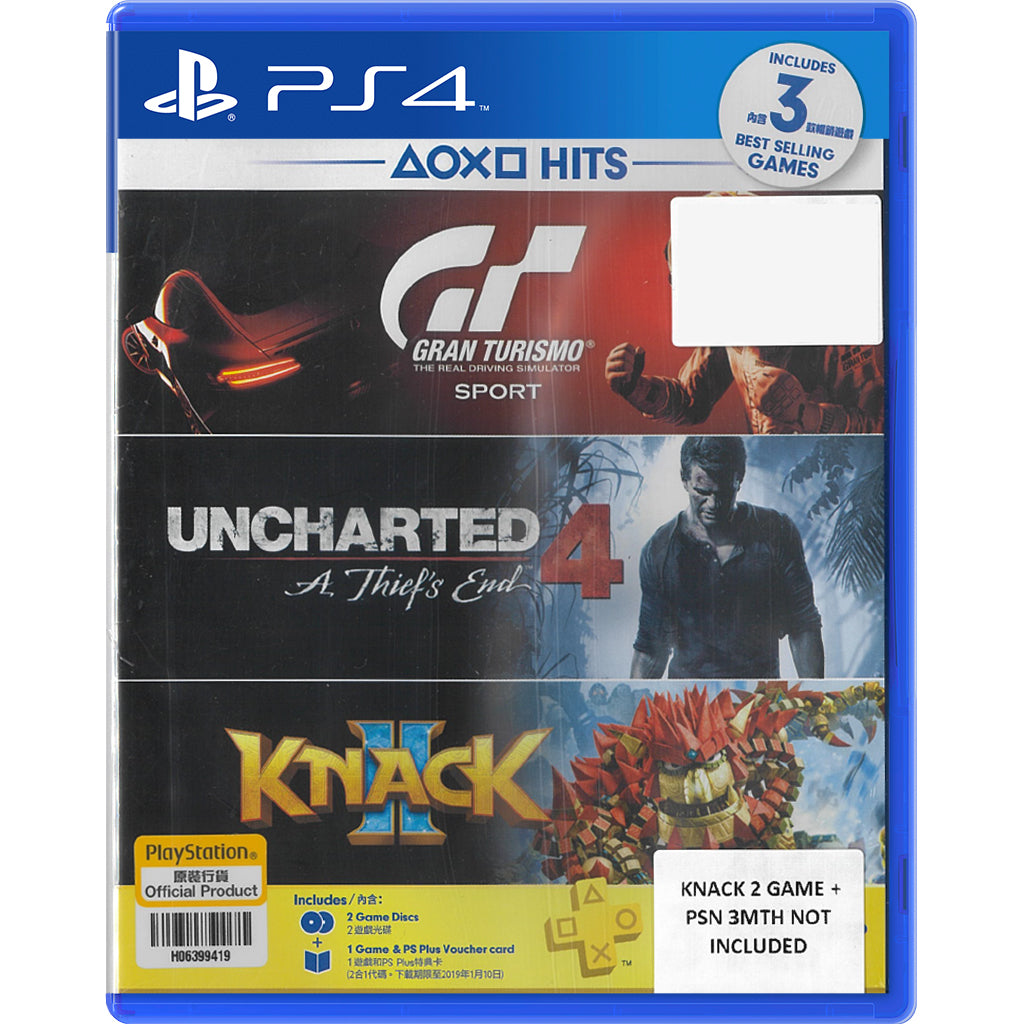 PS4 2-in-1 GT Sport/Uncharted 4 (NC16)