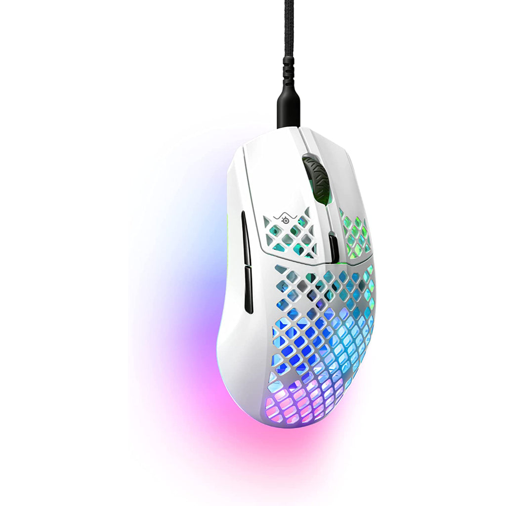 SteelSeries Aerox 3 Ultra Lightweight Gaming Mouse - Snow