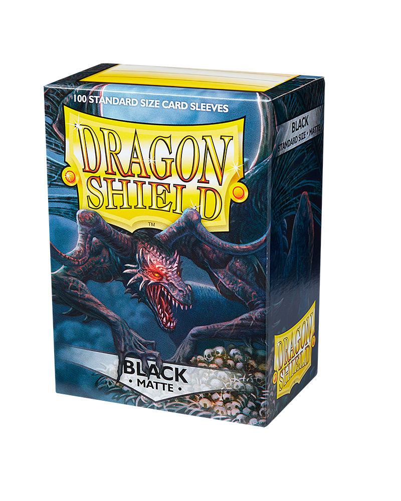 Dragon Shield Matte Sleeves 100CT - Black (Standard Size)