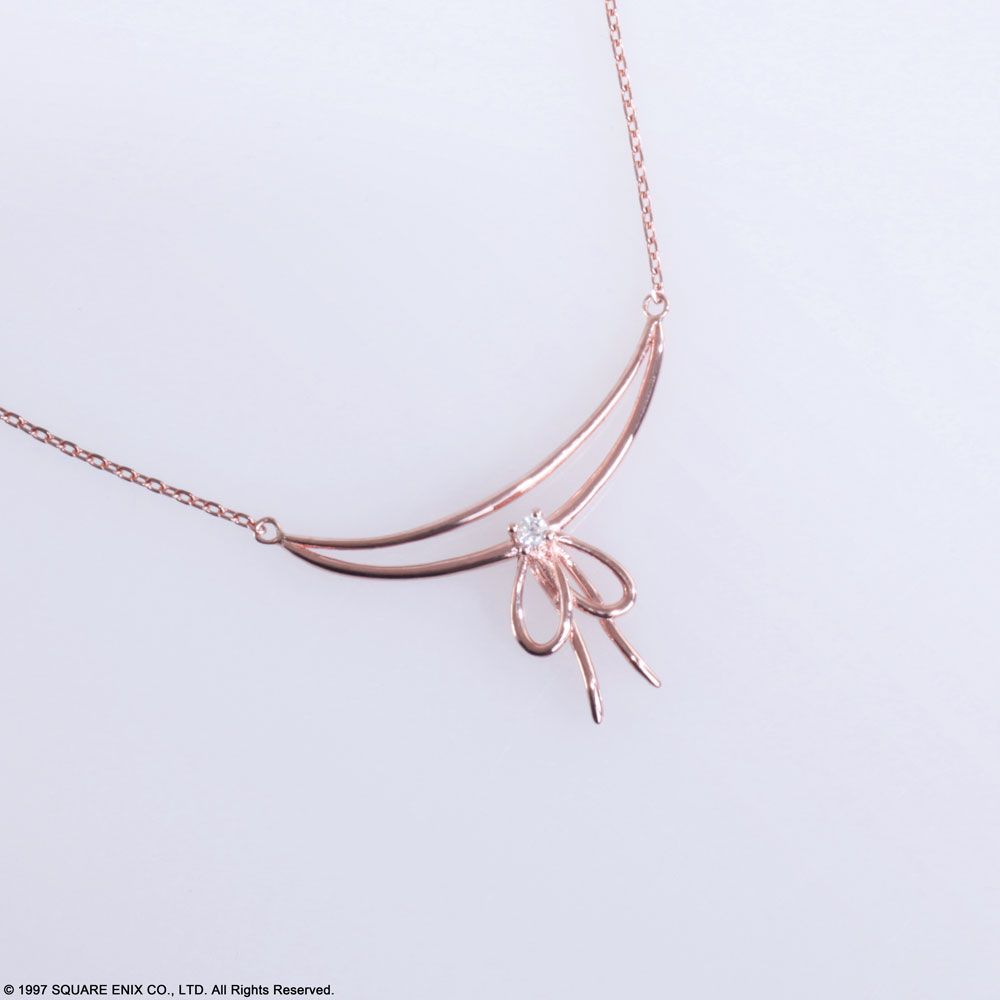 Square Enix Final Fantasy VII Silver Necklace Aerith Ribbon Ver.