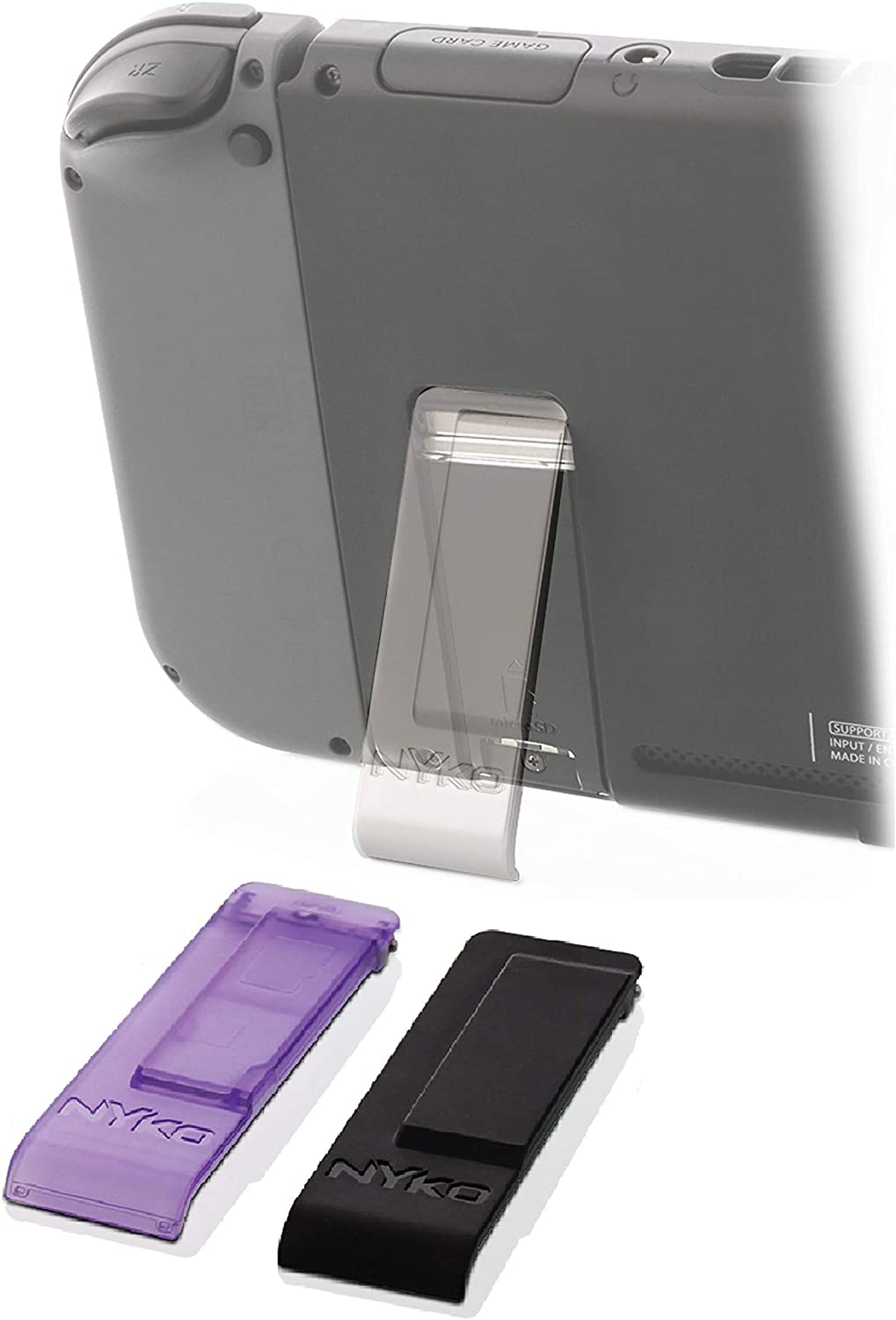 Nyko NSW Kickstand Multi Pack: Purple/Clear/Black (87253)