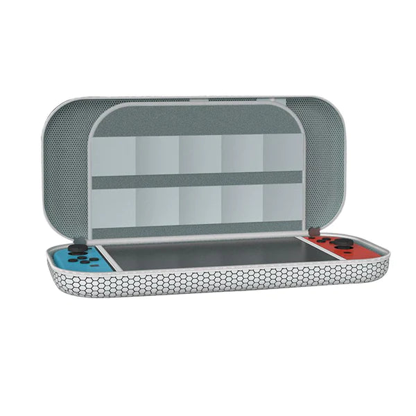 JYS Switch OLED Hard Pouch with Screen Protector (White)