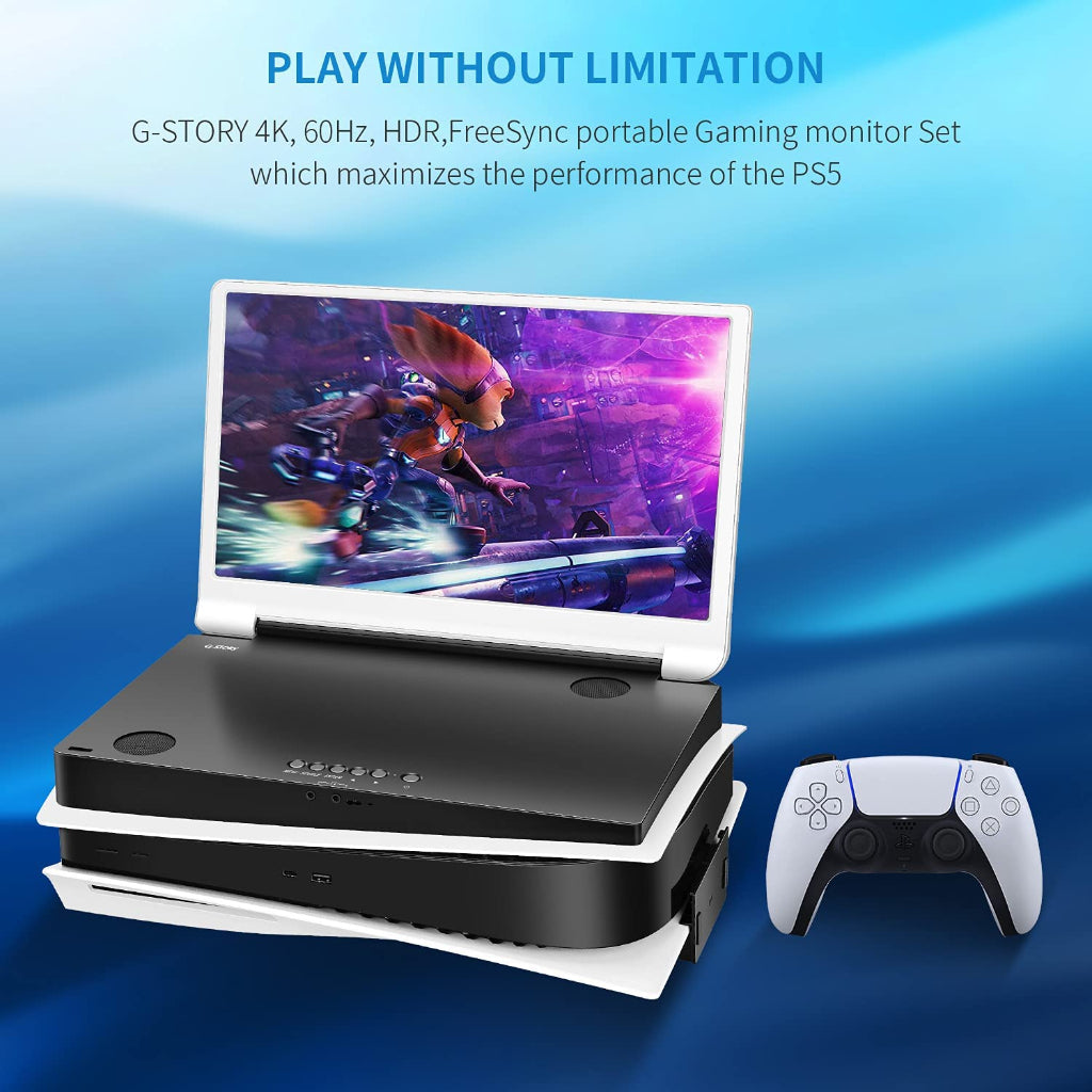 G-STORY 15.6 Portable Gaming Monitor for PS5 (GS156PV)