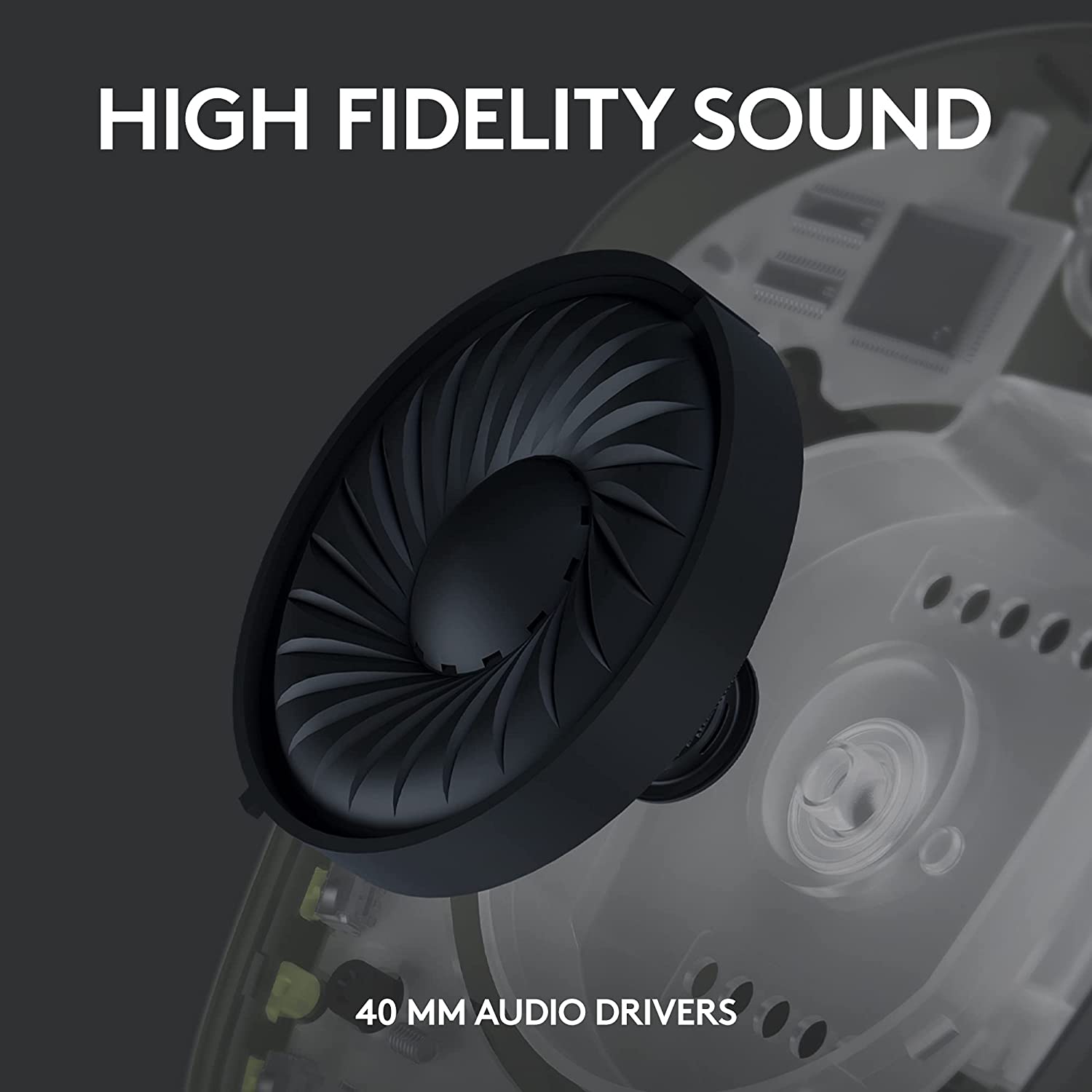 Logitech G435 Wireless Gaming Headset Black