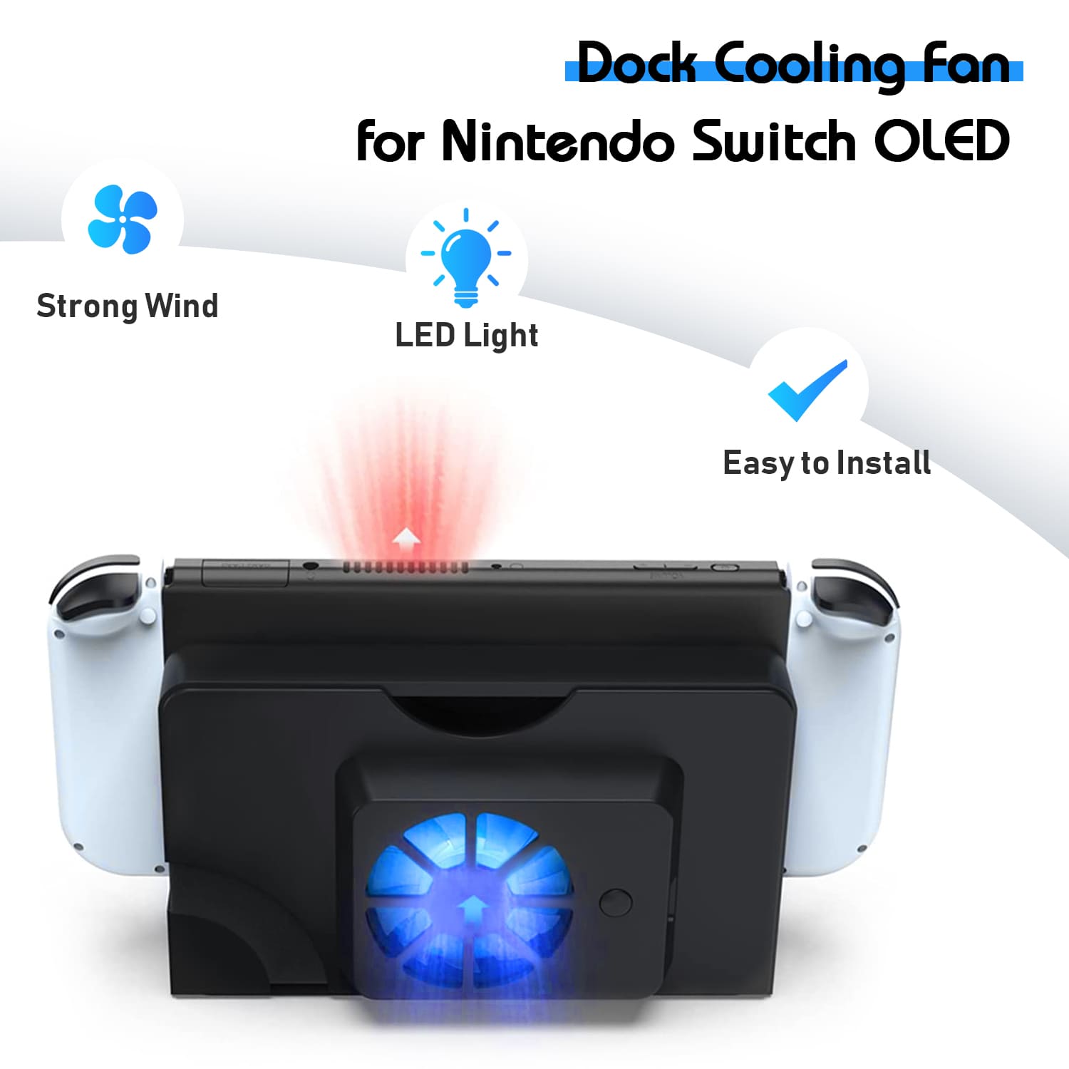 DOBE NSW OLED Dock Cooling Fan