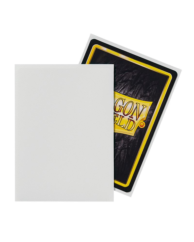 Dragon Shield Matte Sleeves 100CT - White (Standard Size)