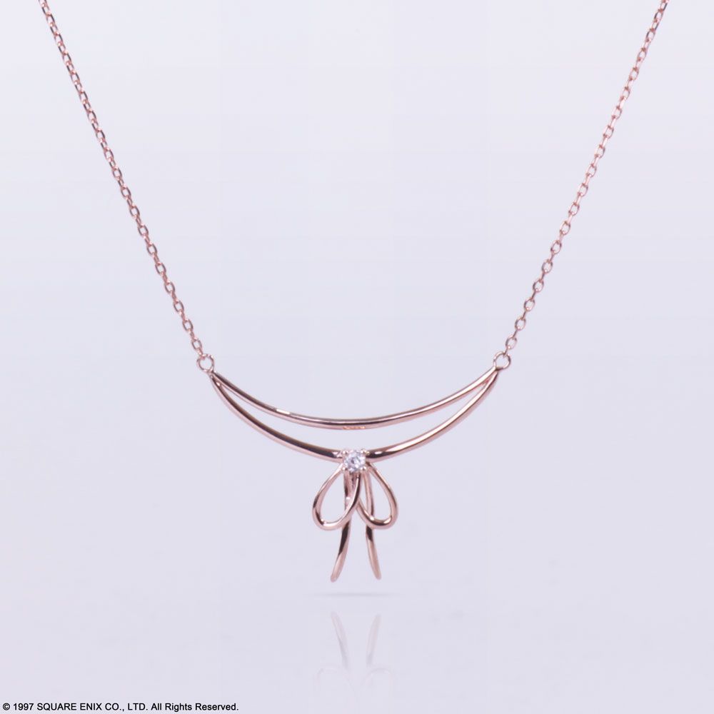Square Enix Final Fantasy VII Silver Necklace Aerith Ribbon Ver.