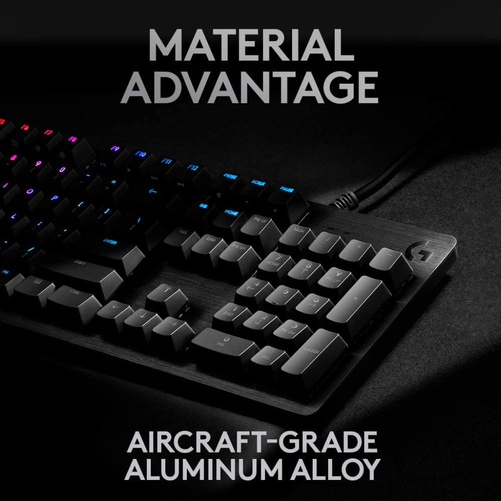 Logitech G512 Carbon RGB Mechanical Gaming Keyboard (Clicky)
