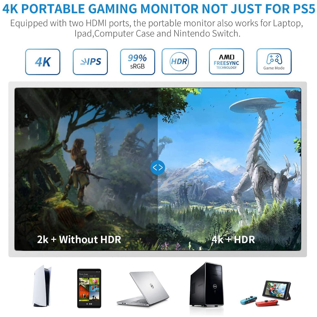 G-STORY 15.6 Portable Gaming Monitor for PS5 (GS156PV)