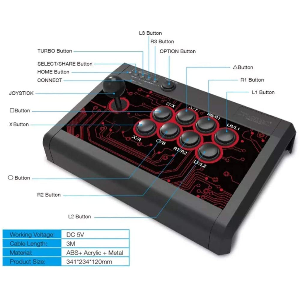 DOBE Arcade Fighting Stick